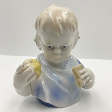 Metzler & Ortloff Vintage Baby With Apple & Bread                           B11