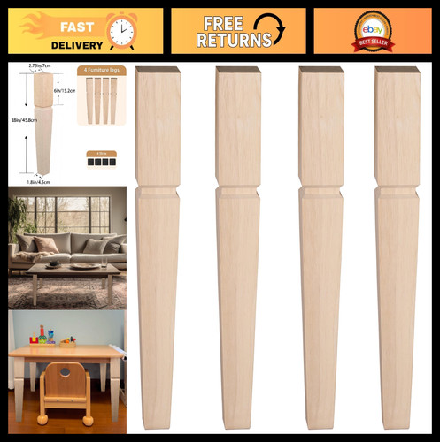 Tall square unfinished oak - tall,
