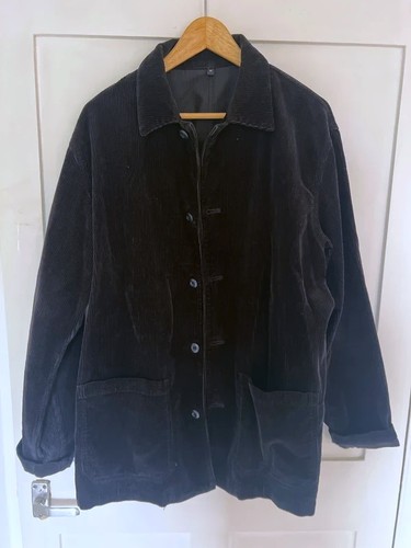 Muji black corduroy - muji, shirt