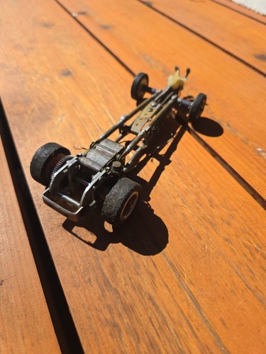 Vintage brass slot car - vintage,