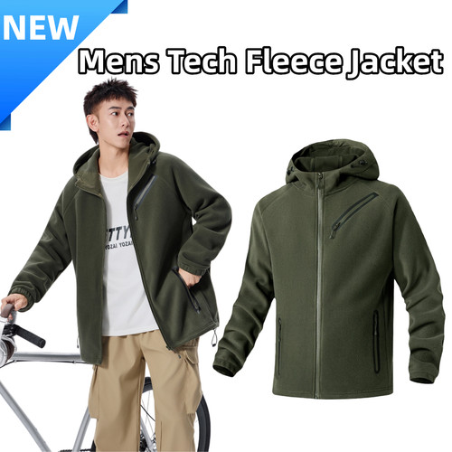 Mens fleece jacket - fleece, zip