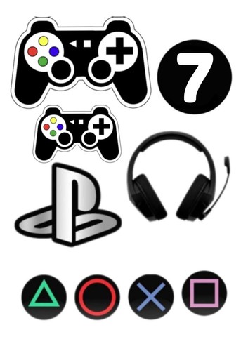 Playstation edible sugar icing - edible,
