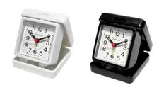 Champion Folding Table Alarm Clock for travelling White/Black TR50