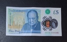 AA12 299948 - NEW £5 NOTE ? BANK ? OF ENGLAND ??