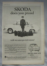 1966 Skoda 1000 MB Original advert
