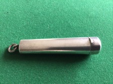 VICTORIAN STERLING SILVER CHEROOT HOLDER CASE Birmingham  1898