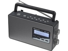 Panasonic RFD-10EB-K Black DAB DAB+ FM  Portable Radio 10 Presets Mains Batttery