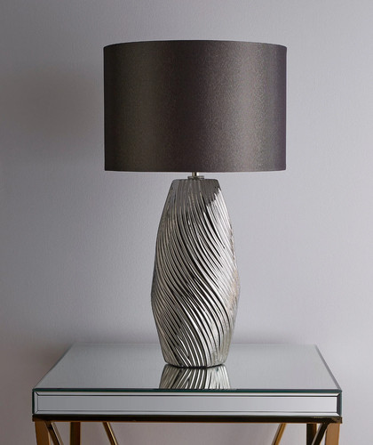 Tall ceramic silver - ceramic,