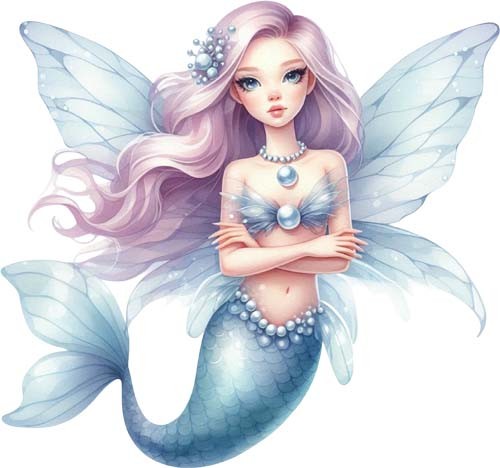 Colour magical sea mermaid - colour,