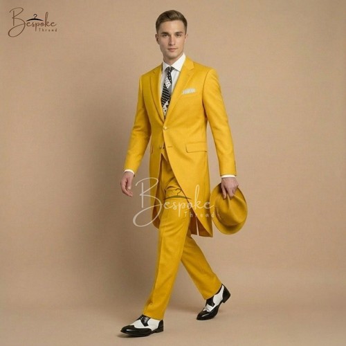 Men yellow zoot suit - men's,