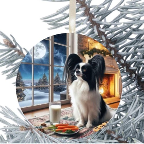 Papillon dog hanging - hanging, bauble