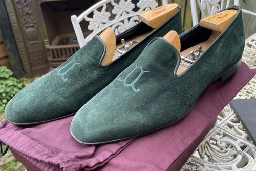 John lobb green suede - john,