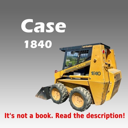 Service manual for - case, 1840