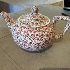 Burleigh red burgundy   Felicity Small Teapot.