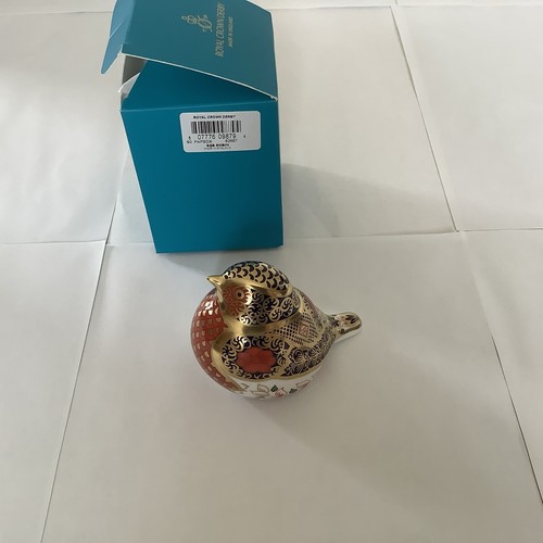 Royal crown derby imari robin - crown,