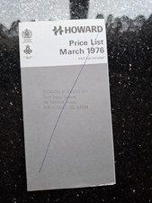 HOWARD ROTAVATOR HORTICULTURAL AGRICULTURAL PRICE LIST MARCH 1976 220 GEM 350