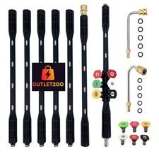 Pressure Washer Extension Wand - 9 Pack Gutter Cleaning Tools Extension Wand