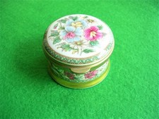 FALCON CHINA EDWARDIAN ROUND TRINKET PILL BOX ( bgm t1 )