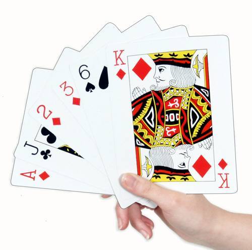 Giant deck playing cards - deck,