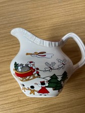 Mason's Ironstone Christmas Village 1983 Milk Jug  and Sugar Bowl/vintage/VGC