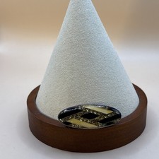 Art Deco Green Enamel Original Brooch by Pierre Bex Vintage Pin- Trombone clasp