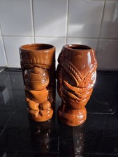 Tiki Polynesian Hawaiian Brown