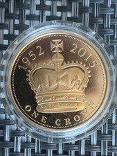 Queen Elizabeth II  Gold/proof 5Pound /One Crown 1952-2015 Limited 