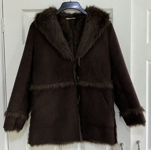 Vintage faux suede fur - vintage,