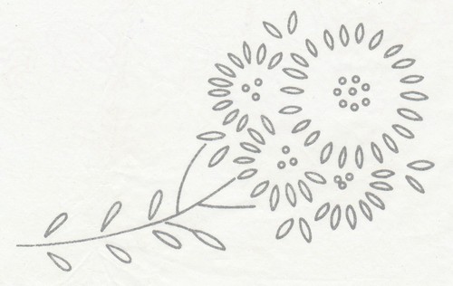 Vintage embroidery transfer - vintage,