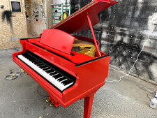 Red Digital Baby Grand Piano Conversion