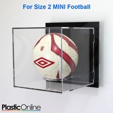 Wall Mounted MINI Football Display Case Football Shelf Signed Autographed Holder