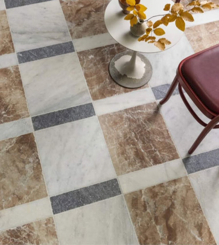Tumbled marble floor tiles - tumbled,