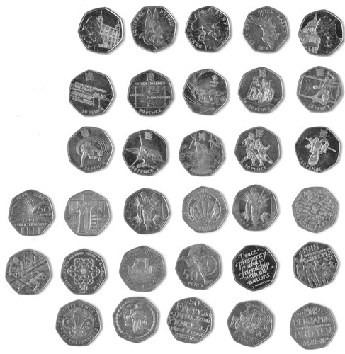 50p coin collection - coin,