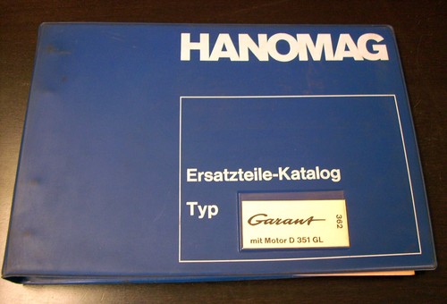 Parts catalog hanomag garant - catalog,