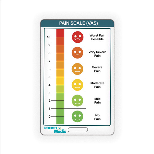 Pain scale visual analogue - visual,