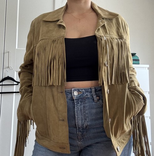 Iro russell fringe suede - fringe,