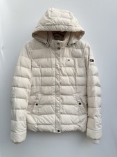 Tommy Hilfiger Denim Basic Down Puffer Jacket White Women's Medium - See Info