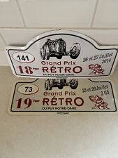 Le Puy Norte-dame 2014 2015 Rally Car Plaque Grand Prix Automobile Racing Cars