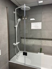 AQATA Spectra SP490 Bath Screen Inward Opening 900mm