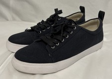 Clarks Glove Echo Women's Navy Canvas Lace-Up Casual Shoe Trainers UK 5 D
