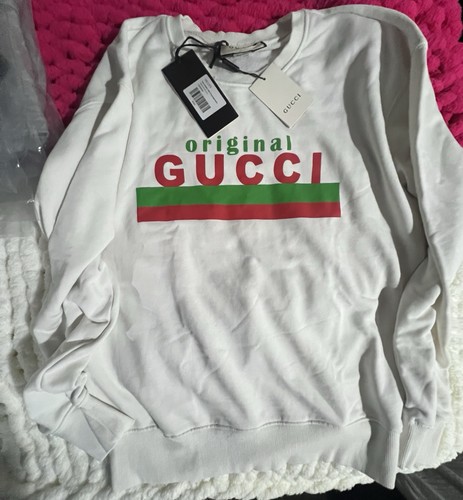 Gucci men white logo cotton - men's,