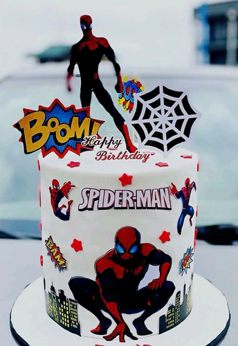 Superhero cake topper - cake, –