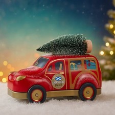 Cookie Tin Car Tree Biscuit