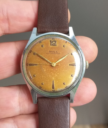 Doxa tropical dial 37mm watch - dial,