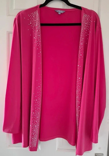 Michele hope bright pink cardi - bright,