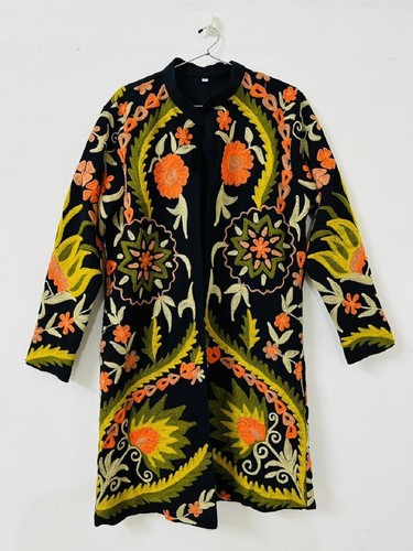 Handmade black suzani jacket - handmade,