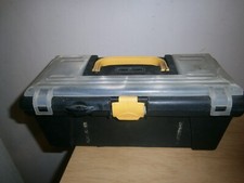 Vintage plastic tool case. 30cm. DAMAGE/WEAR. (E6a)
