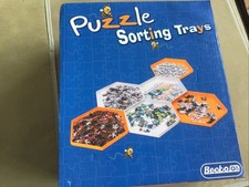 BOXED BECKO 8 STACKABLE PUZZLE SORTING TRAYS WITH LID HARDLY USED
