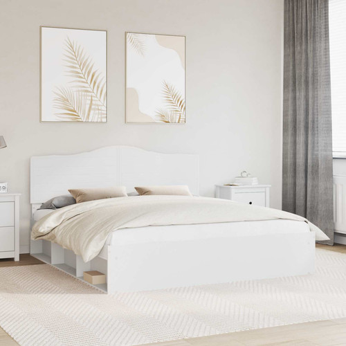 Bed frame white 200x200 - frame,