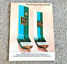 PLAYERS No 6 KING SIZE - FRAMEABLE ORIGINAL CLASSIC CIGARETTE TOBACCO ADVERT